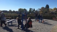 Производство тренажеров детских площадок метало